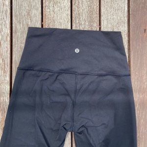 Lululemon black wunder under 28” mesh legging